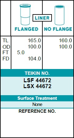 Гильзы цилиндра - Teikin LSF44672