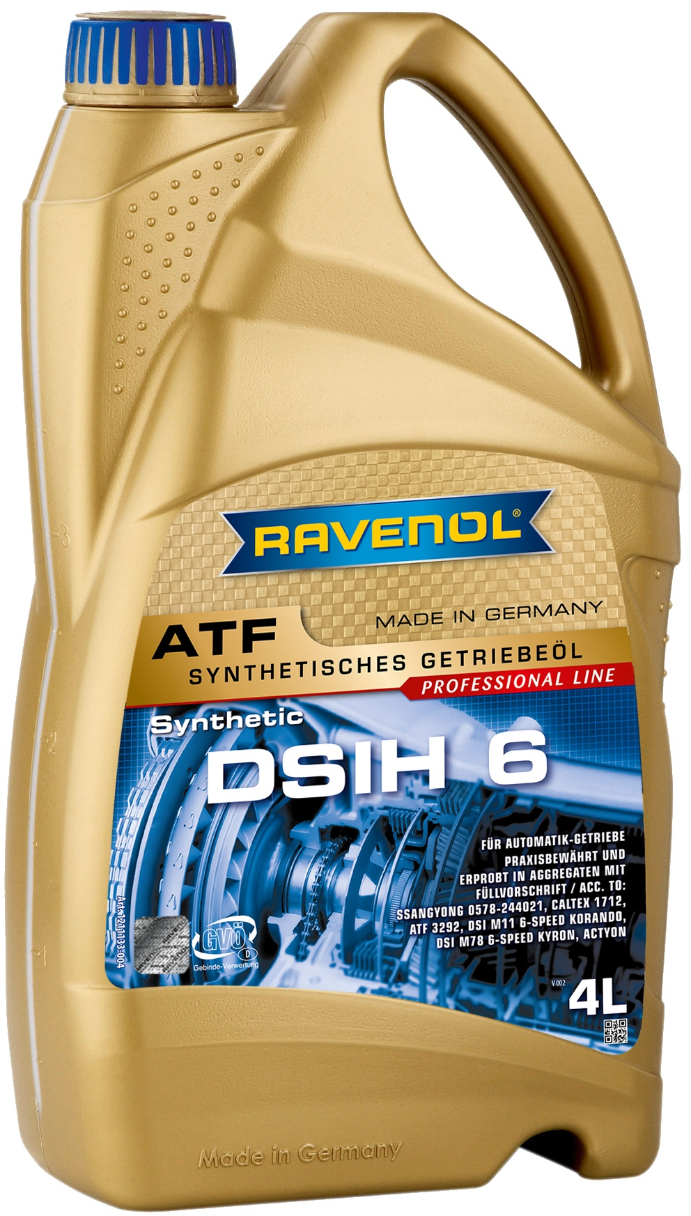 Масло трансмиссионное   6 4л синтетика - RAVENOL 1211133004