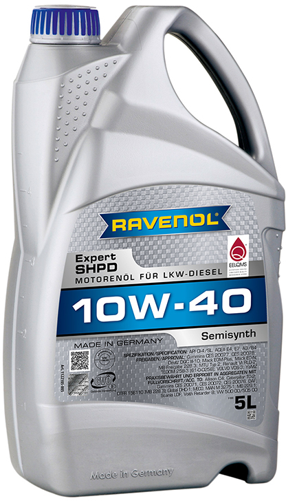 Масло моторное 1040 5л полусинтетика - RAVENOL 1122105005