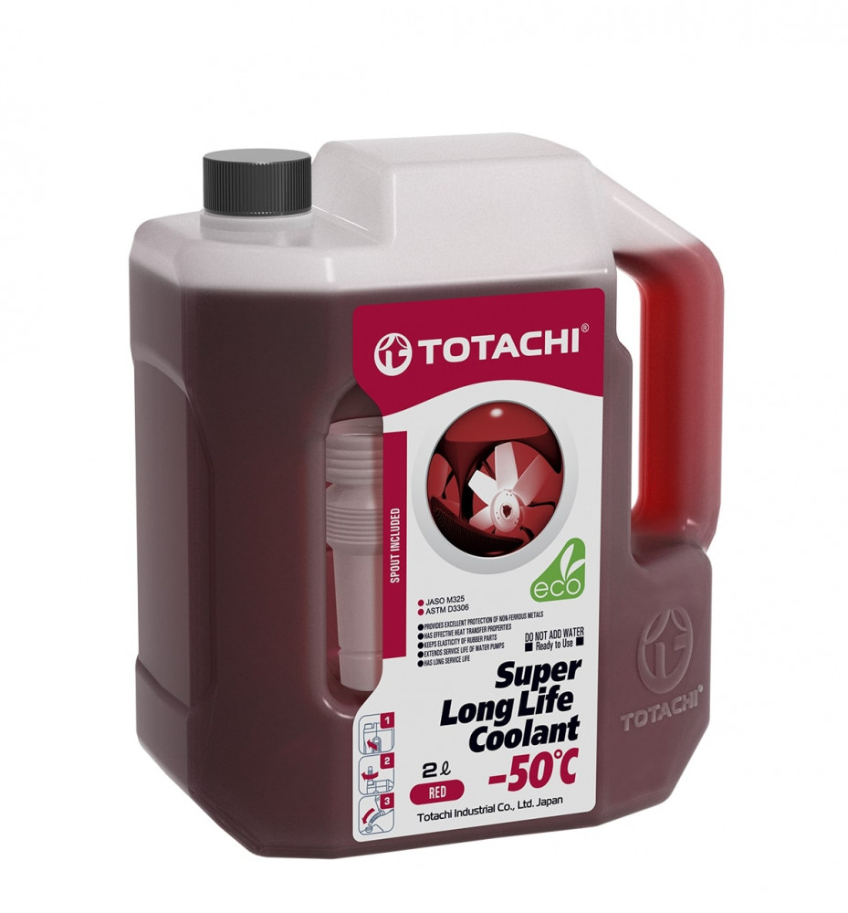 Антифриз, готовый раствор super LLC -50°c красный 2л - Totachi 41902
