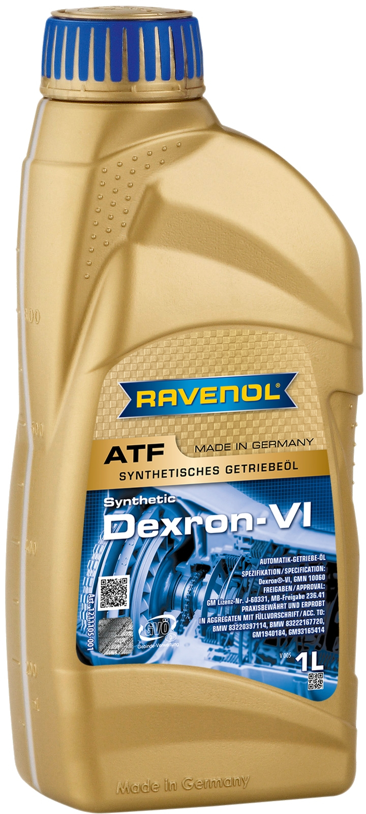 Масло трансмиссионное    1л синтетикаПАО - RAVENOL 1211105001