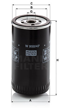 Фильтр масляный - Mann W 950/47