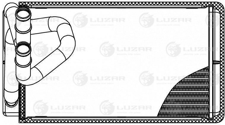 Радиатор отопителя - Luzar LRh 1419