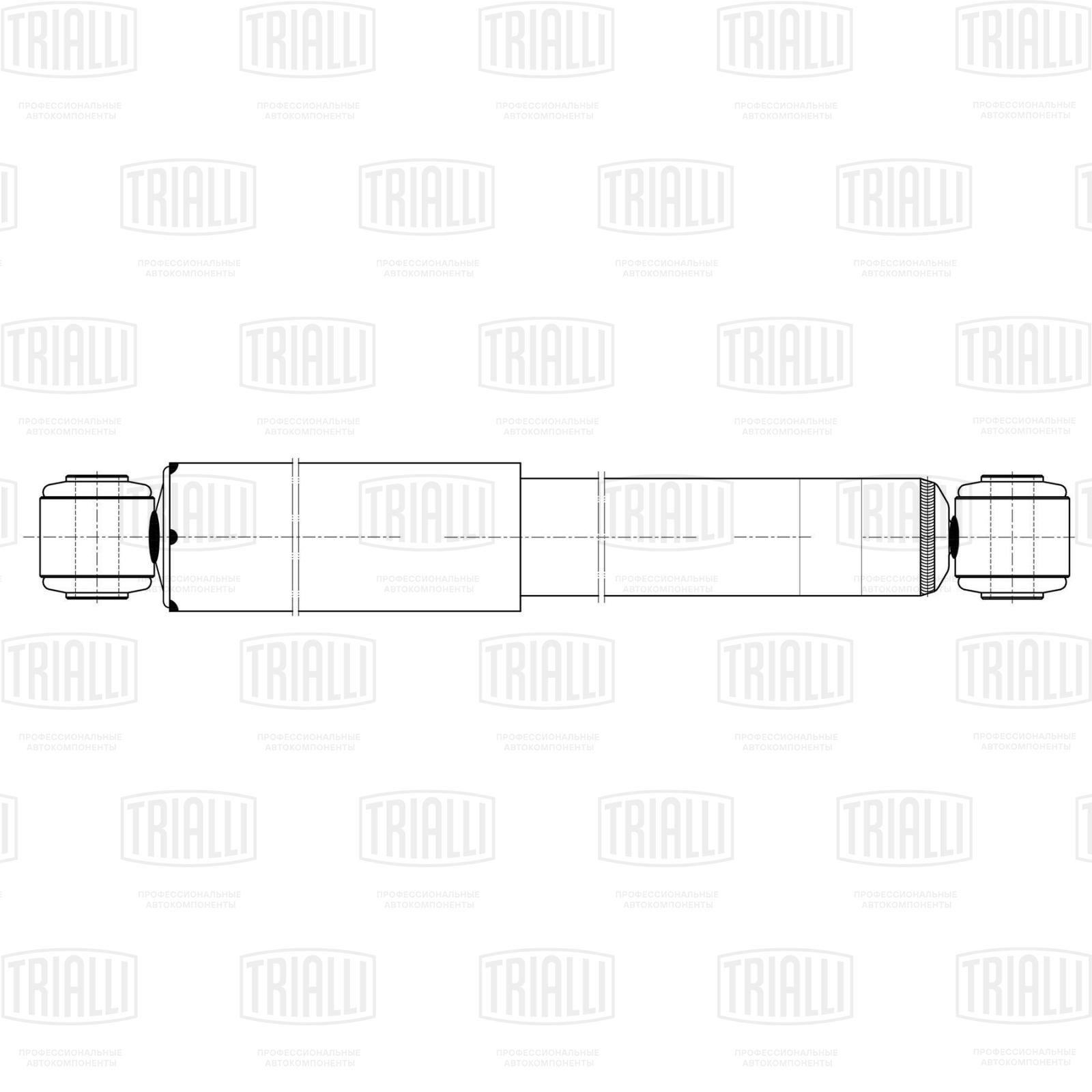 Амортизатор для ам Mercedes Viano (w639) (03-) задн. газ. | зад правлев | Trialli                AG 15511