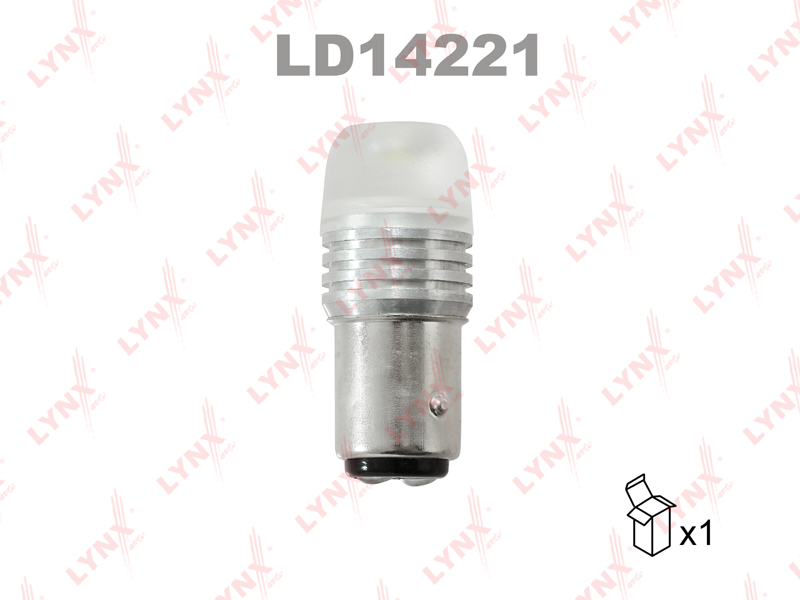 Лампа светодиодная LED p21/5w S25 12V BAY15d SMDx1 12000k - LYNXauto LD14221