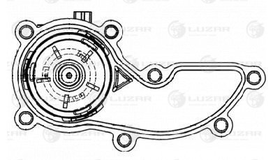 Термостат для ам Audi Q7 (06-)a6 (c7) (11-) 3.0t (с корпусом) Luzar                LT 1803