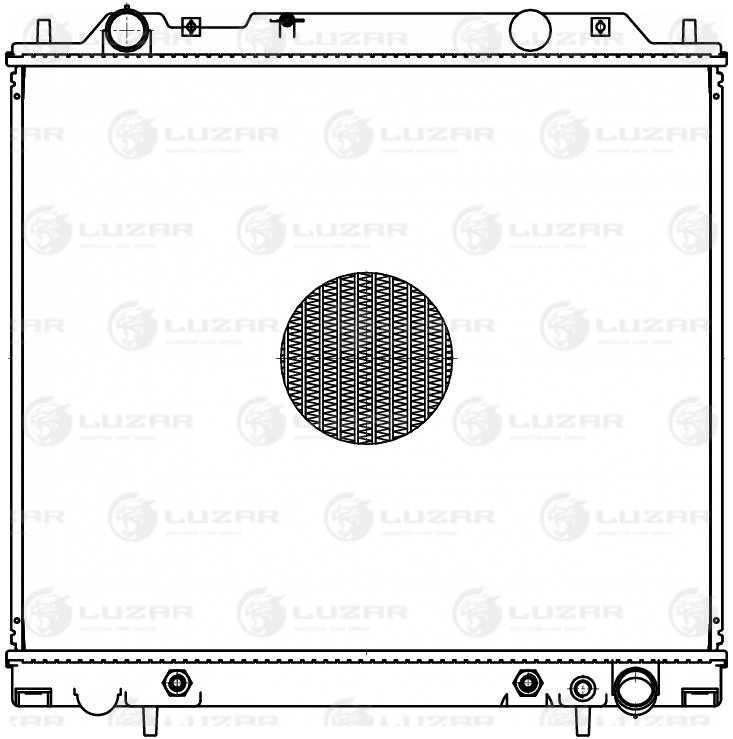 Радиатор охл. для а/м Mitsubishi Delica (94-)/Space Gear (94-)/l400 (95-) - Luzar LRc 1114
