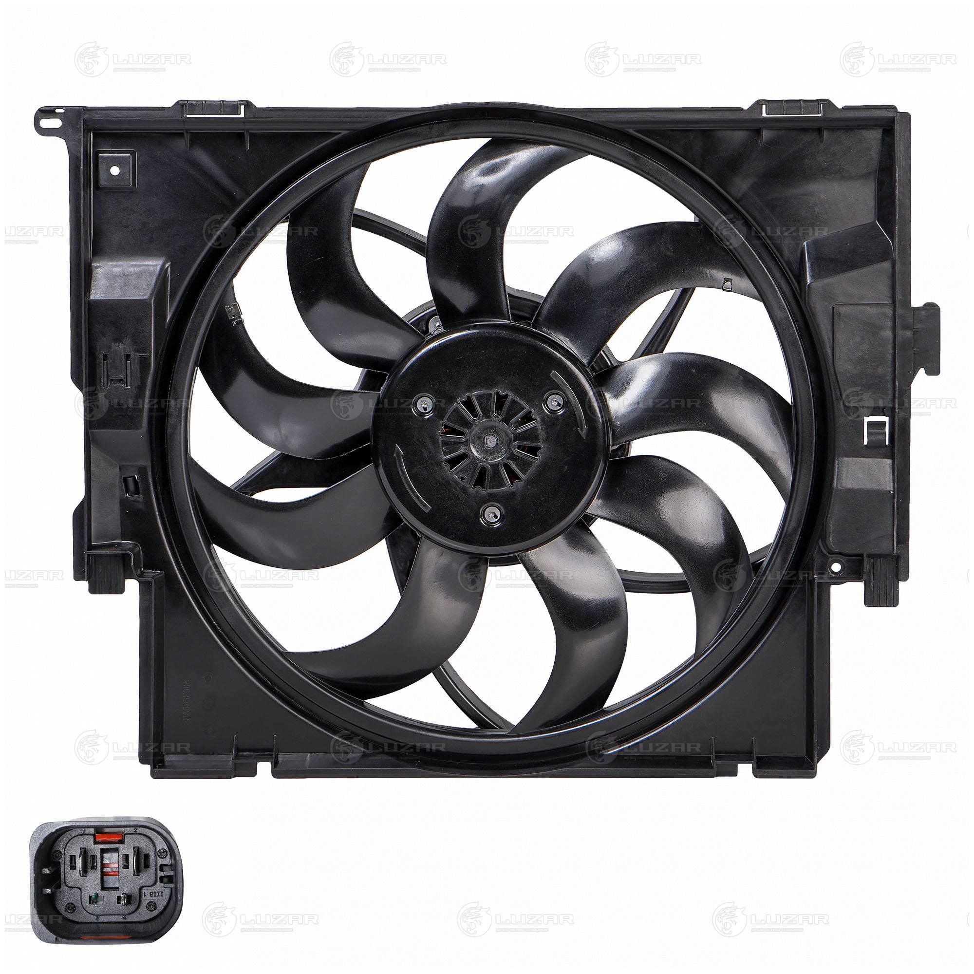 Э/вентилятор охл. для а/м BMW 3 (f30) (11-) (с кожухом) (400w) - Luzar LFK 2603