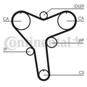 Ремень ГРМ toyota 1mz-fe 00- Кол-во зуб. 211 - CONTINENTAL CT1029