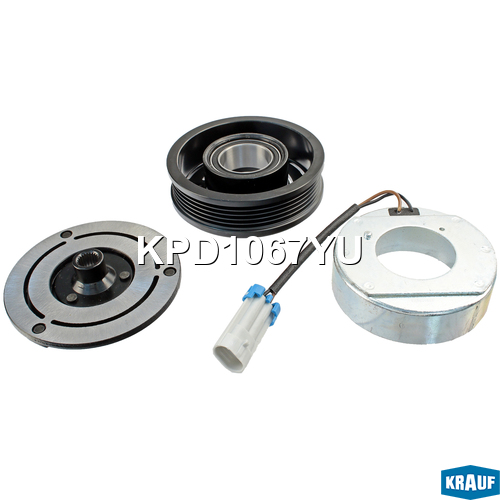 Шкив компрессора кондиционера в сборе - Krauf KPD1067YU