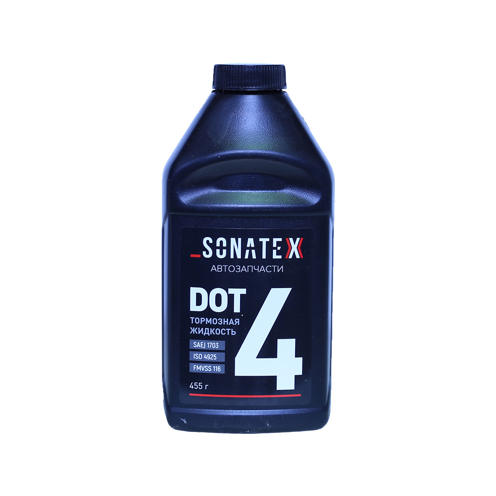 Жидкость тормозная dot4 0,455 г. - Sonatex 102643