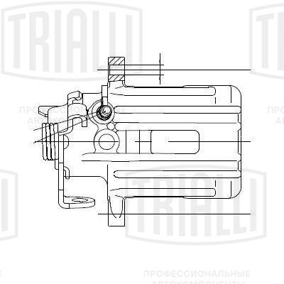 Суппорт торм. для а/м Audi A4 (00-) зад. лев. d=38 | зад лев | - Trialli CF 182557