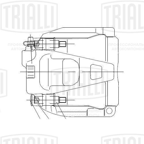 Суппорт тормозной | перед лев | - Trialli CF 182561