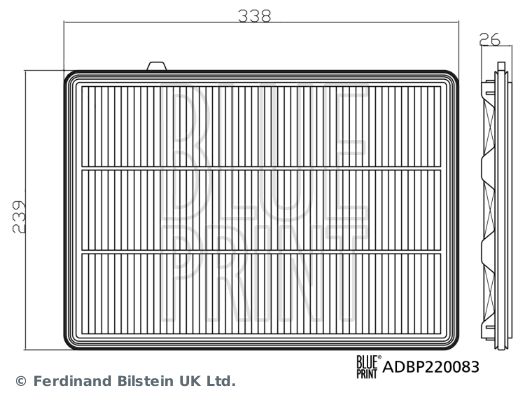 Фильтр воздушный - Blue Print ADBP220083