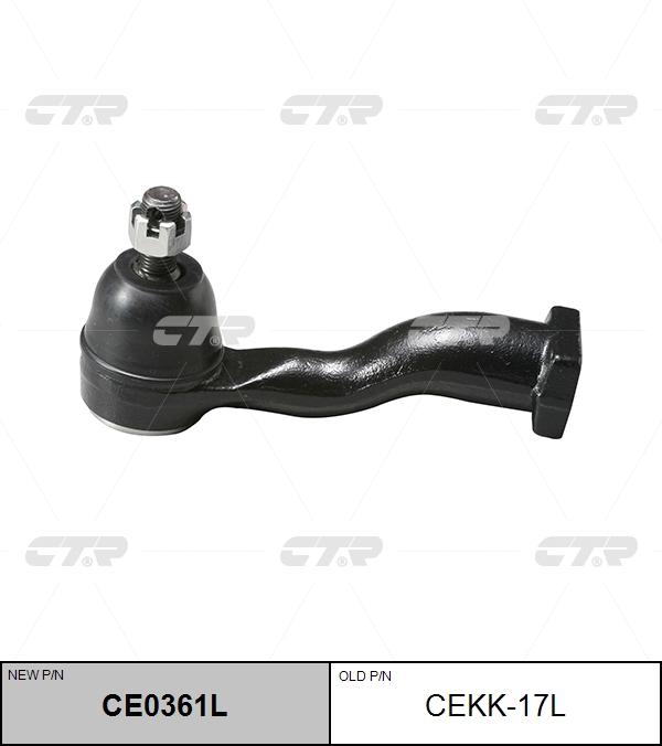 / cekk-17l Наконечник рулевой тяги | лев | - CTR CE0361L
