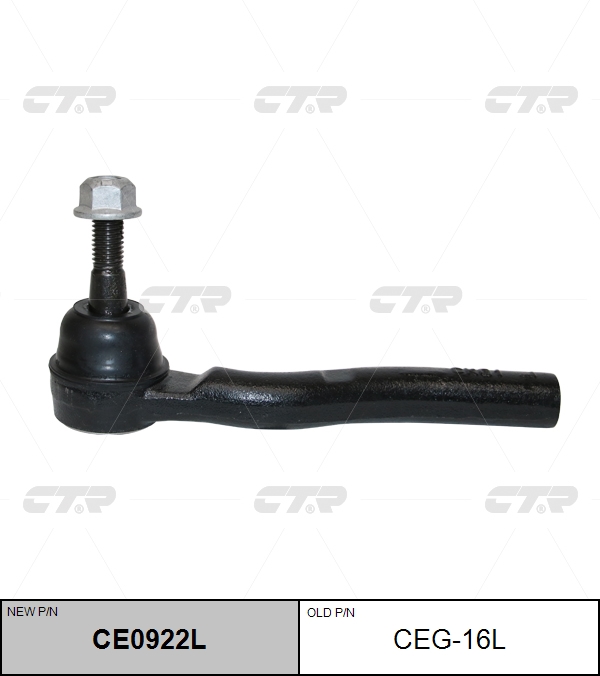 / ceg-16l-t Наконечник рулевой тяги | лев | - CTR CE0922L