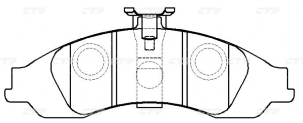 / ckg-1 Колодки тормозные дисковые - CTR GK0246