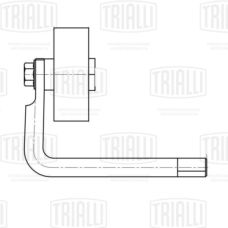 Ролик промежуточный навесного оборудования - Trialli CM 5091