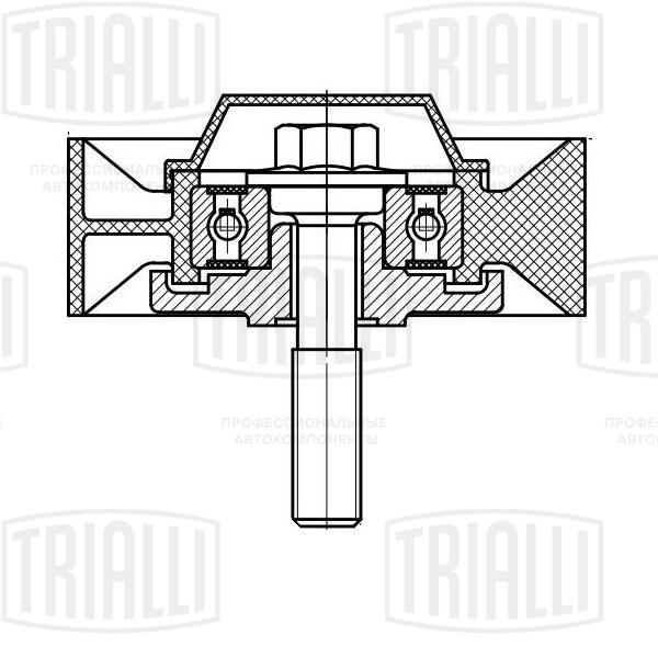 Ролик промежуточный навесного оборудования - Trialli CM 5105