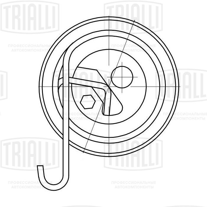 Ролик натяжной ГРМ - Trialli CM 5243