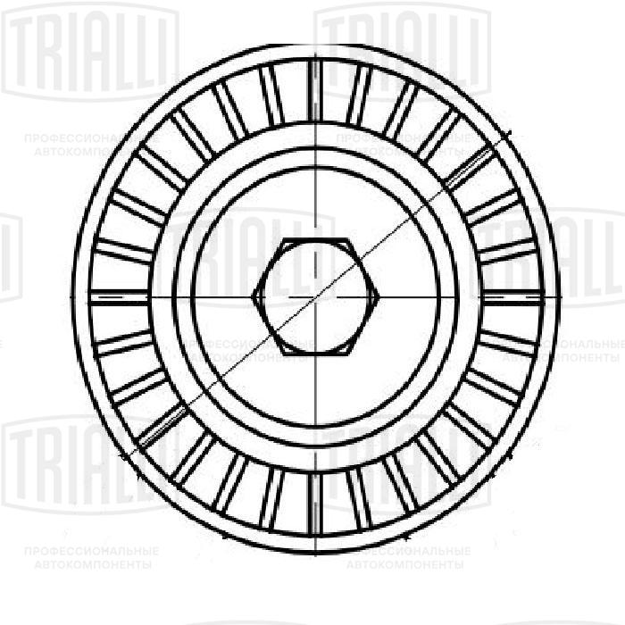 Ролик натяжной навесного оборудования - Trialli CM 5541