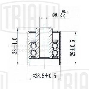 Ролик промежуточный ремня ГРМ - Trialli CM 6197