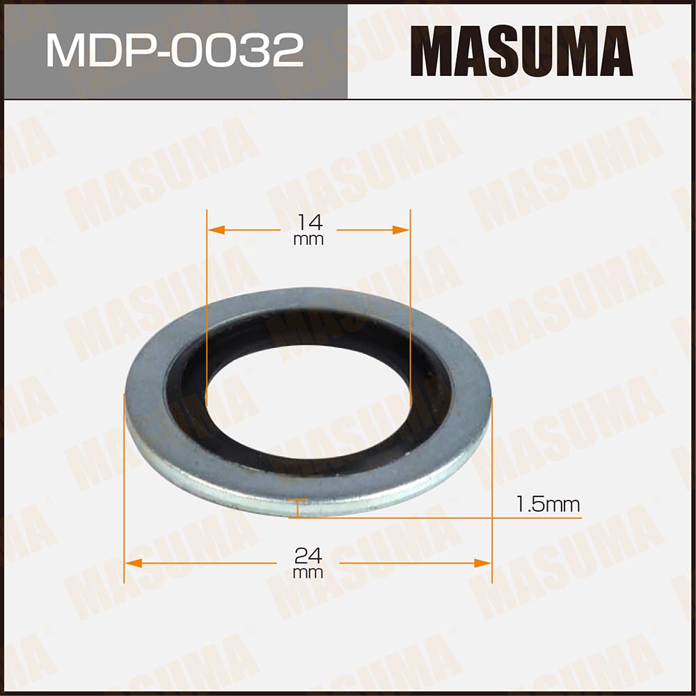 Прокладка пробки маслянного поддона Renault 14*24*1.5 - Masuma MDP-0032