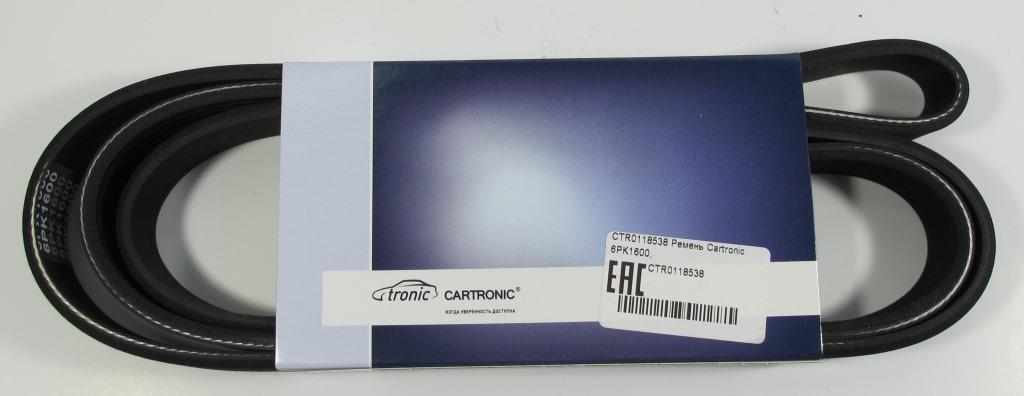 Ремень навесного оборудования 6pk1600 УАЗ патриот змз-5143 euro-3 / евро-4 - Cartronic CRTR0118538