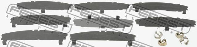 Комплект монтажный дискового тормоза - Febest 0103-ACA30F