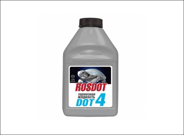 Тормозная жидкость DOT 4, 0,25л - ROSDOT 430101H17