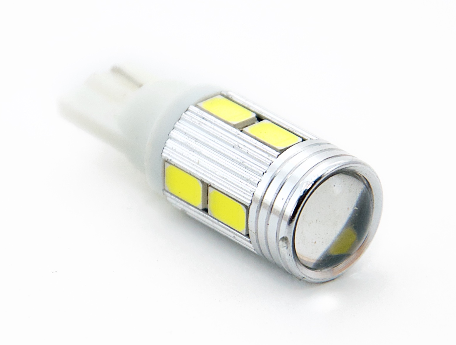 Светодиод 12V T10 W5W 10smd 5630 с линзой (габариты, освещение салона,  подсветка номера) Grande Light GL-T10-10SMD-5630-L - купить по цене от 386  руб, в интернет-магазине автозапчастей Parterra.ru