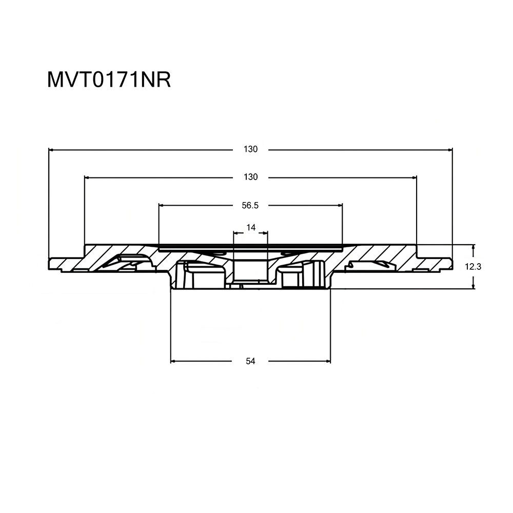 Крышка турбокомпрессора - Krauf MVT0171NR