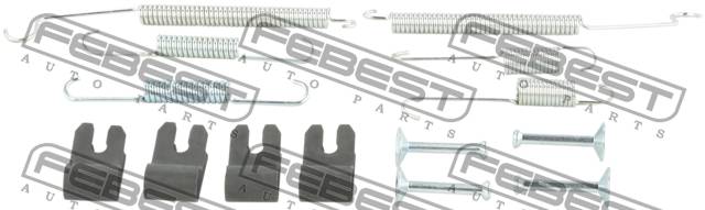 Монтажный комплект барабанных колодок - Febest 0404-COLTR