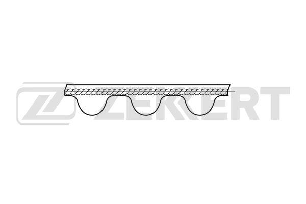 Ремень зубчатый грм mitsubishi l200 iii 93- pajero ii iii 93- pajero sport i ii 00- hyundai h-1 starex 97- Zekkert ZR-1010 Хендай Митсубиси Киа Рено 1536₽