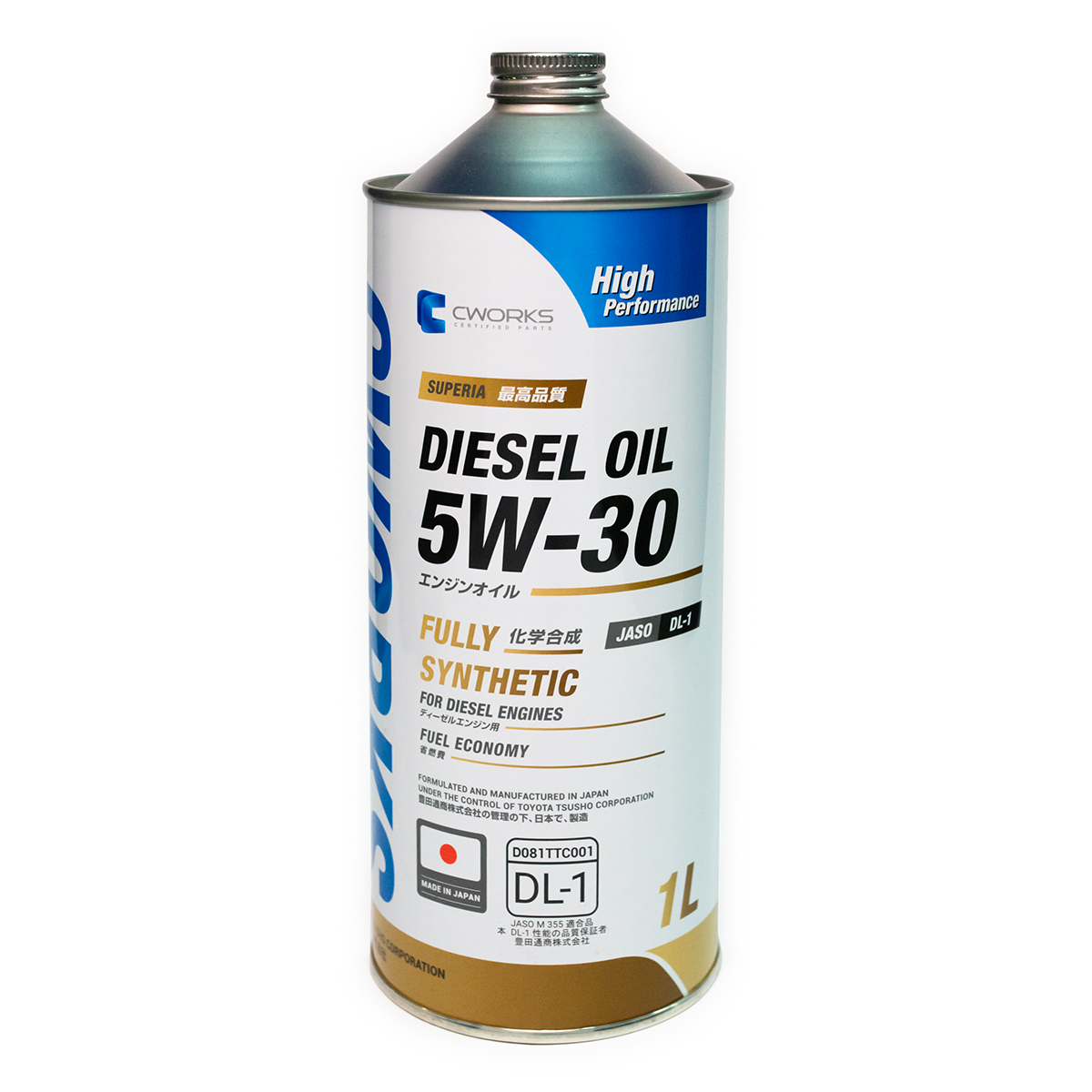 Superia  diesel OIL 5w-30 dl-1, 1L Масло моторное - CWORKS A12SR1001