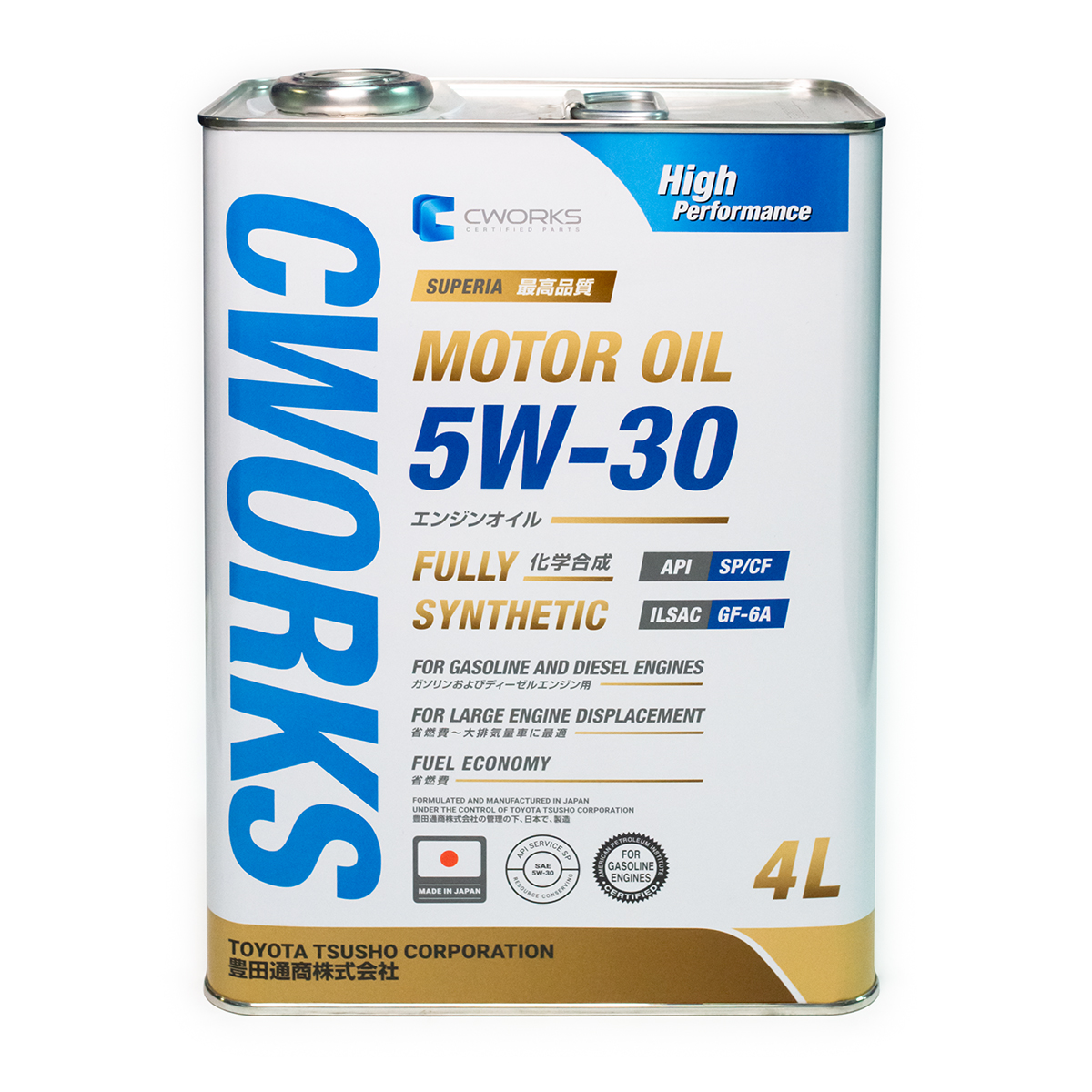 Superia motor OIL 5w-30 sp/cf, 4L Масло моторное - CWORKS A13SR1004