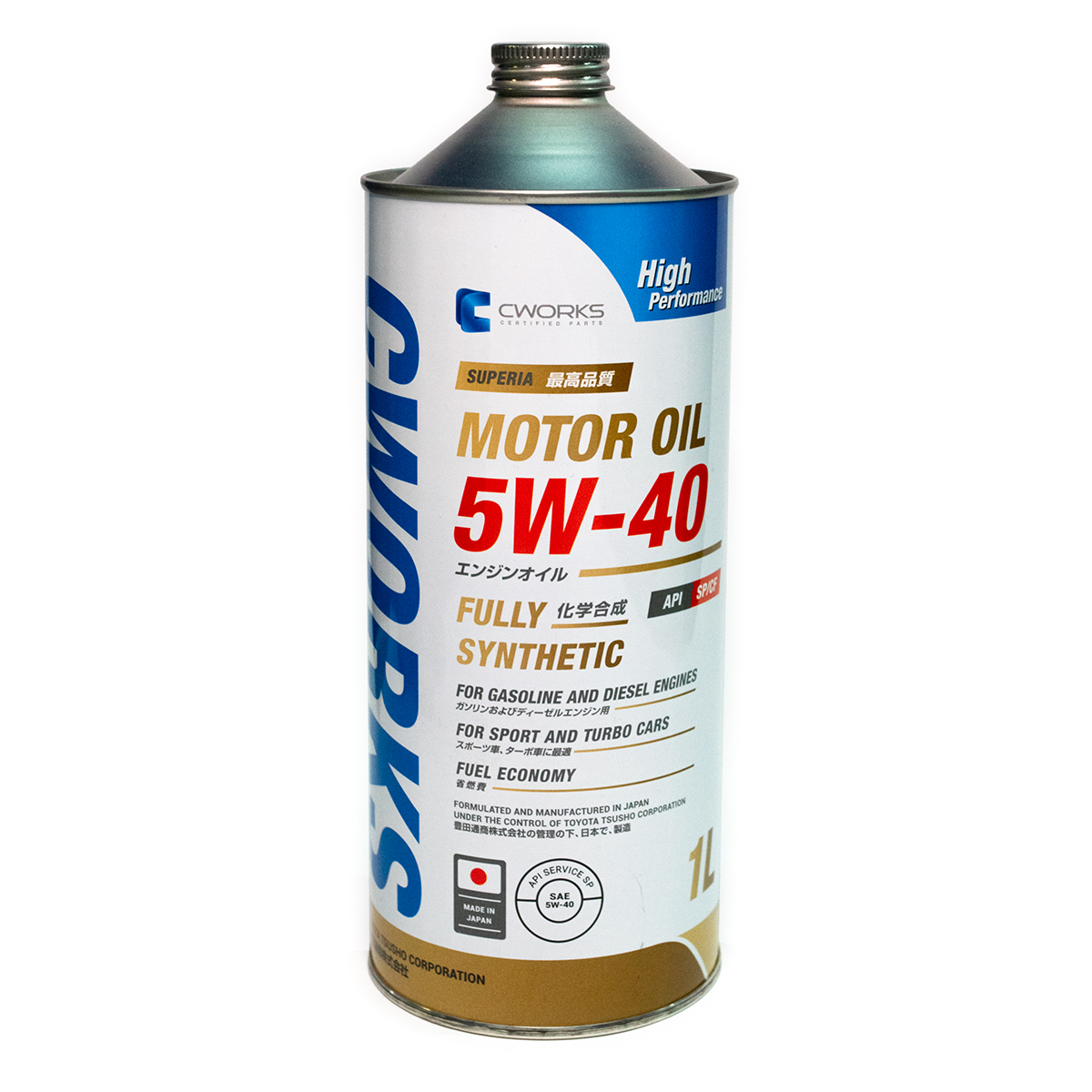 Superia  motor OIL 5w-40 sp/cf, 1L Масло моторное - CWORKS A13SR2001