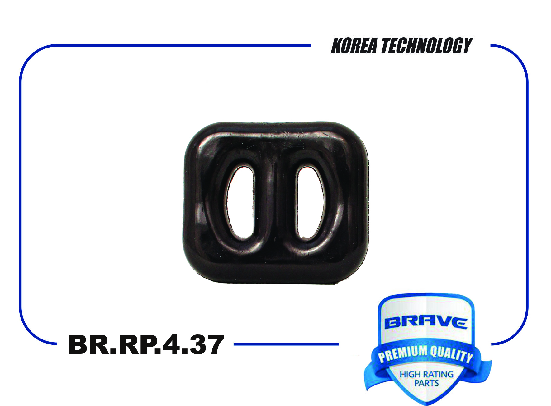 Резинка крепления глушителя - Brave BR.RP.4.37