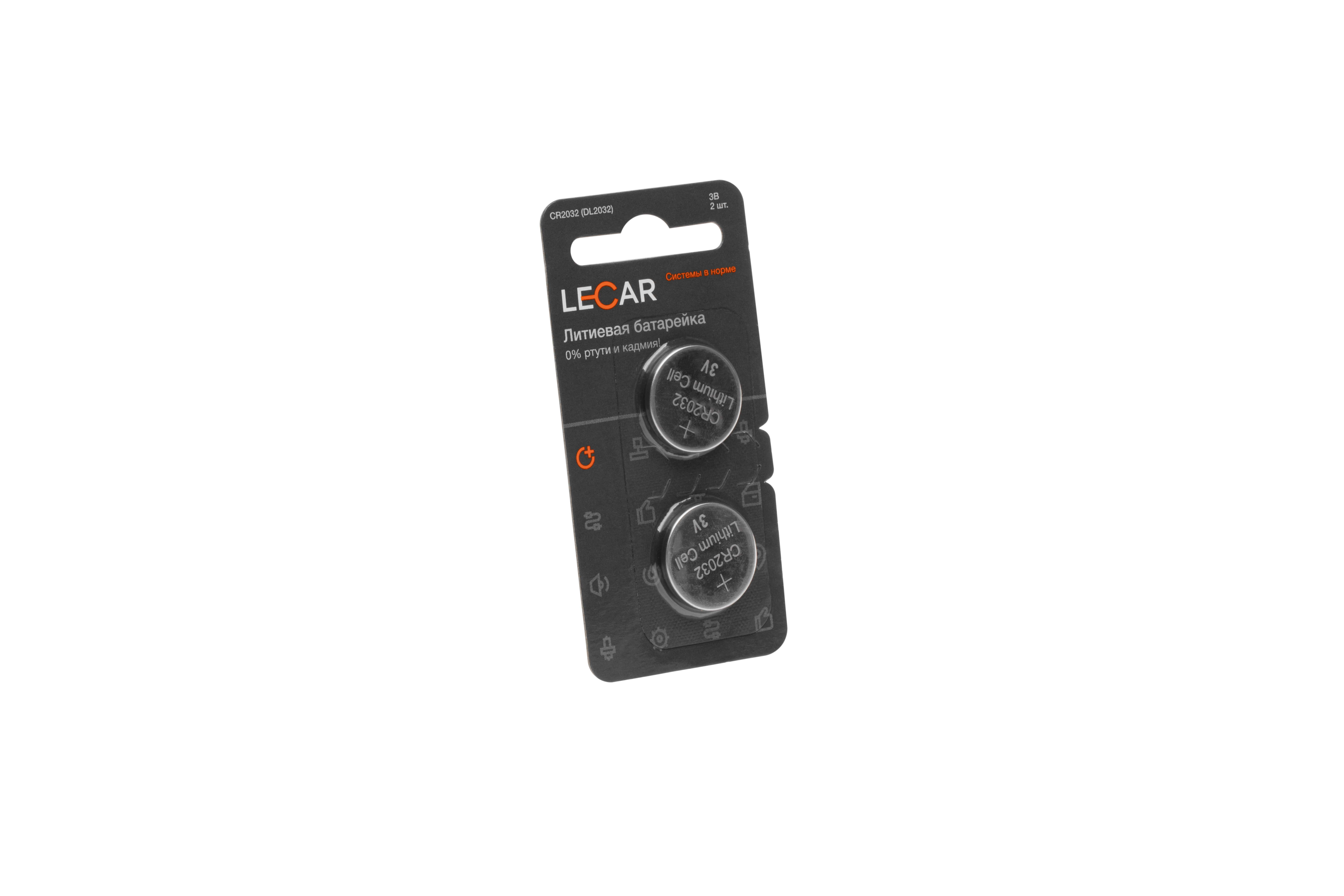 Батарейка CR 2032 (2 шт. в блистере) - LECAR LECAR000103106
