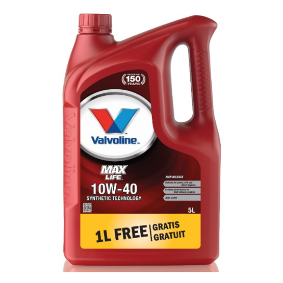 Масло  10/40 Maxlife п/синтетическое   5 л - Valvoline 872327