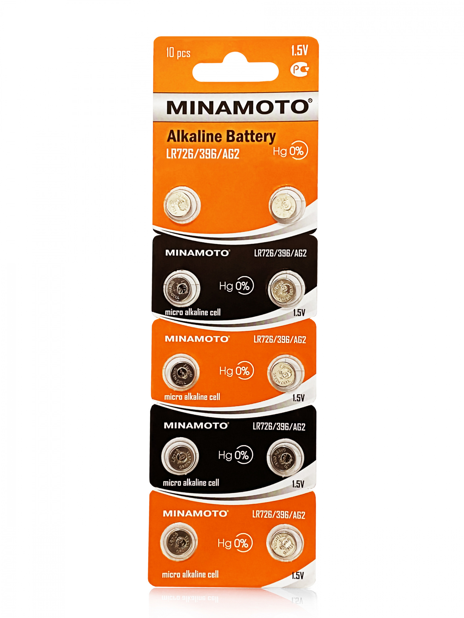 Батарейкa minamoto , 1.5 в Japan (lr726) 10/card цена 1 шт - Auto-GUR AG2