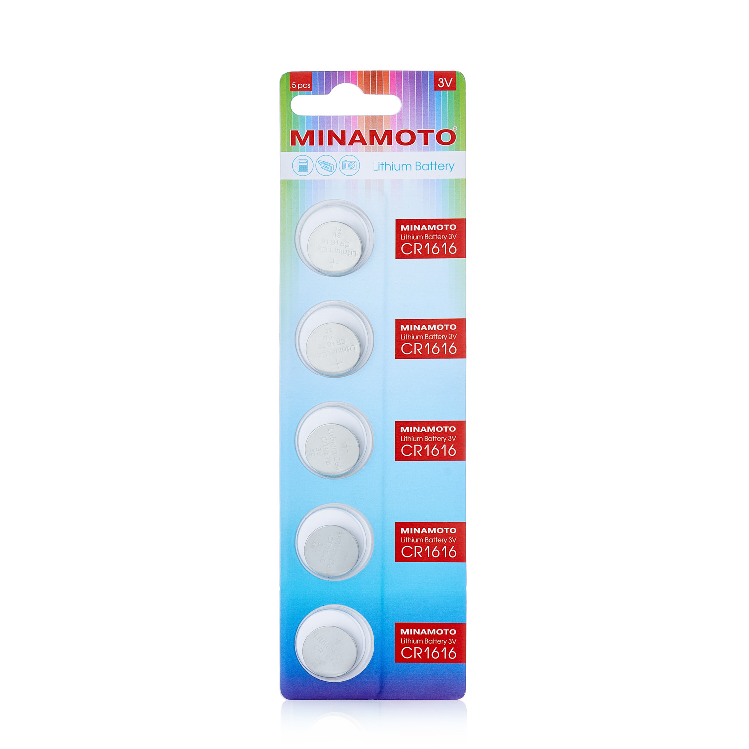 Батарейка cr-1616 Minamoto (Элемент питания).Japan 5/card цена 1 шт - Auto-GUR CR1616M