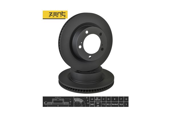 Диск торм. передний Toyota Land Cruiser - ZENTPARTS Z06263