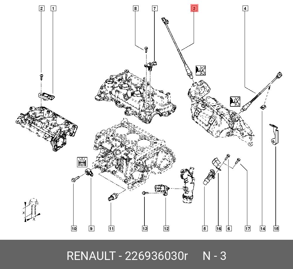 Датчик кислорода - Renault 226936030R