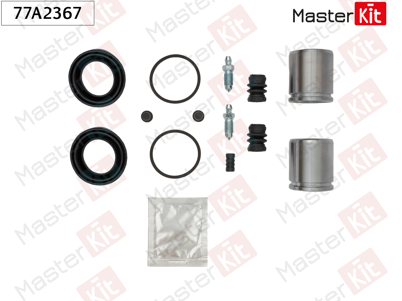 Ремкомплект тормозного суппорта + поршень - Master KiT 77A2367