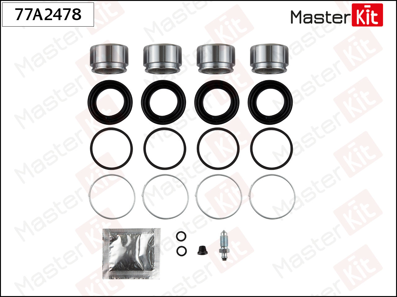 Ремкомплект тормозного суппорта + поршень - Master KiT 77A2478