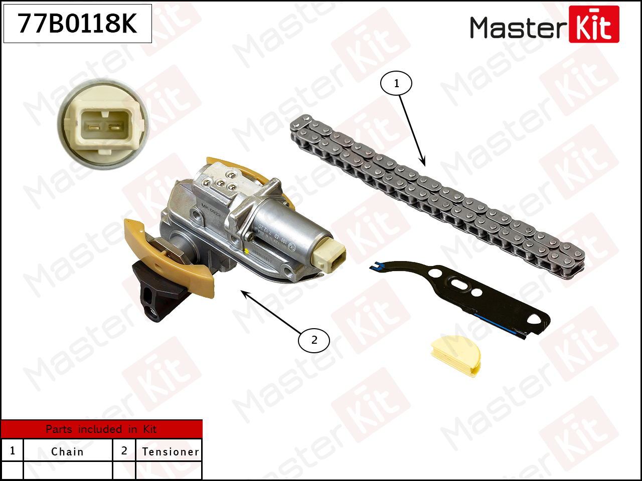 Комплект цепи привода распределительного вала - Master KiT 77B0118K