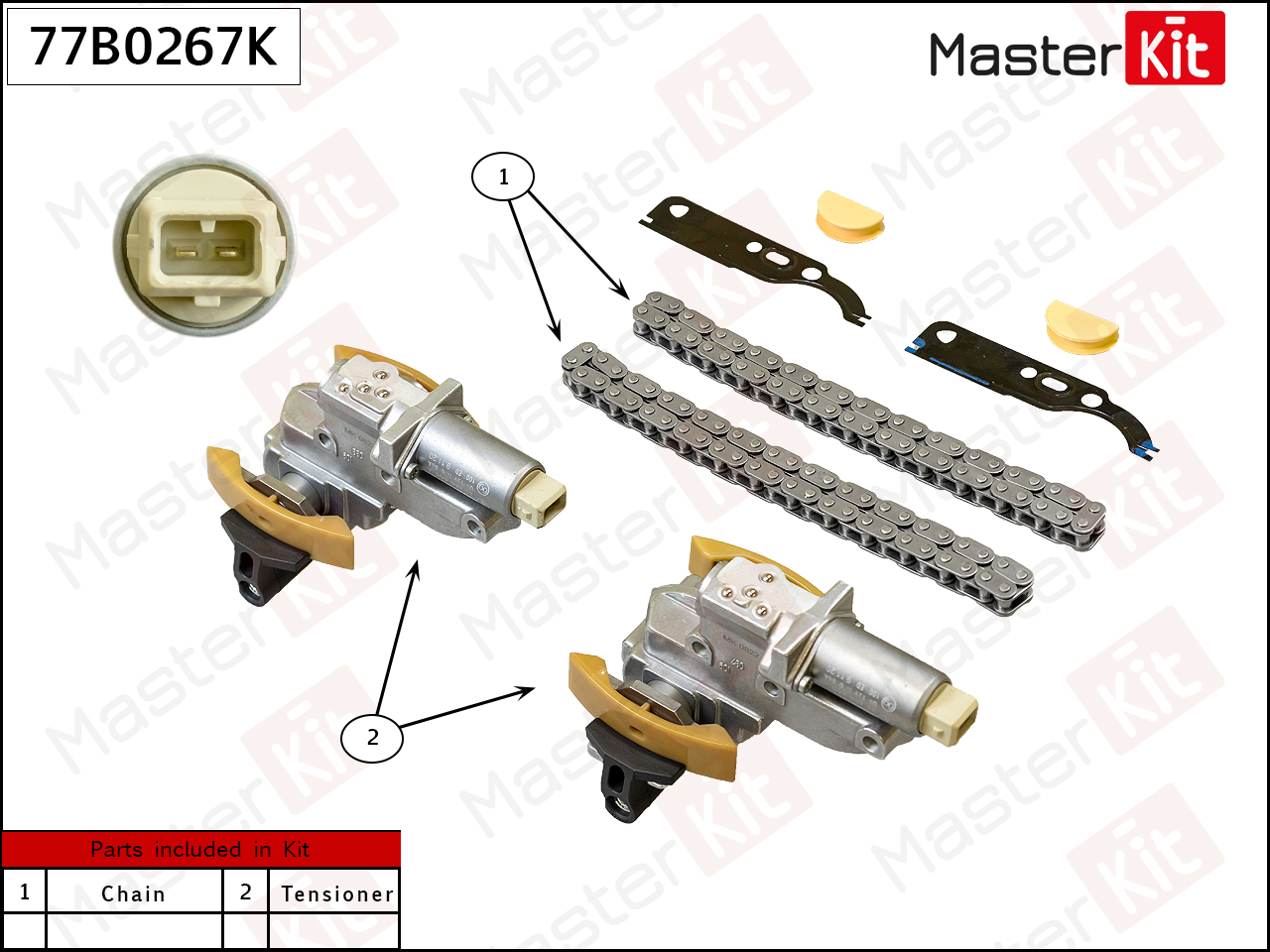 Комплект цепи привода распределительного вала - Master KiT 77B0267K