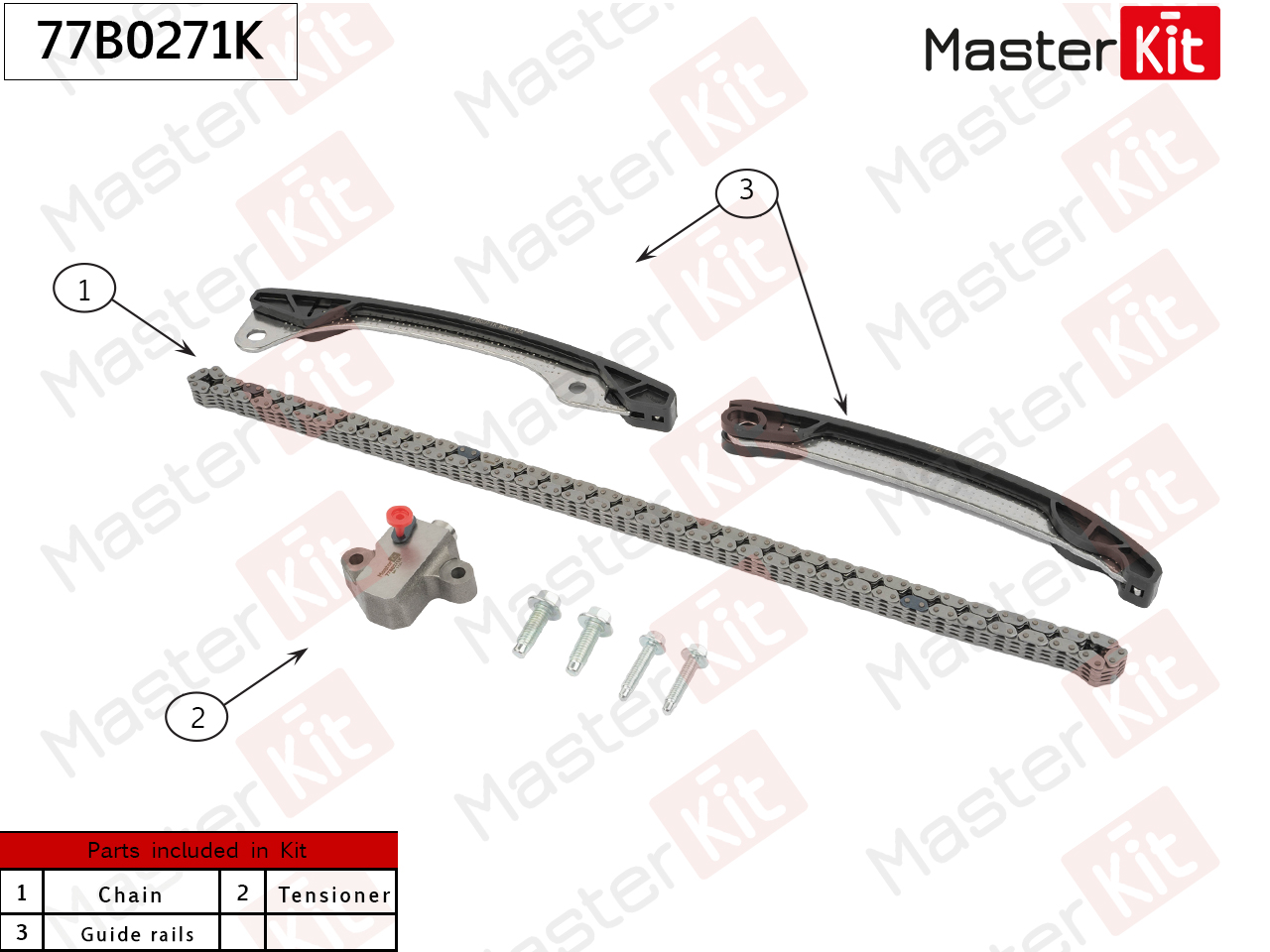 Комплект цепи ГРМ - Master KiT 77B0271K