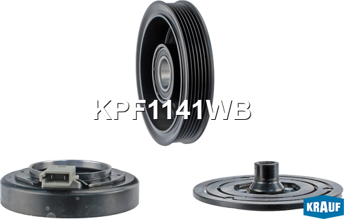 Шкив компрессора кондиционера в сборе - Krauf KPF1141WB